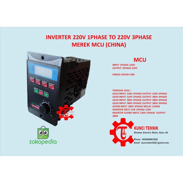 Inverter China 1hp 0 75Kw China In 220v 1phase Out 220v 3phase Shopee