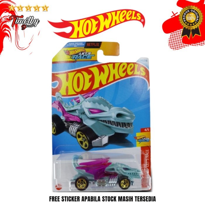UNGU HIJAU Hot WHEELS DRAGON BLASTER DINO Racing Green Purple LETS RACE NETFLIX Shopee Malaysia