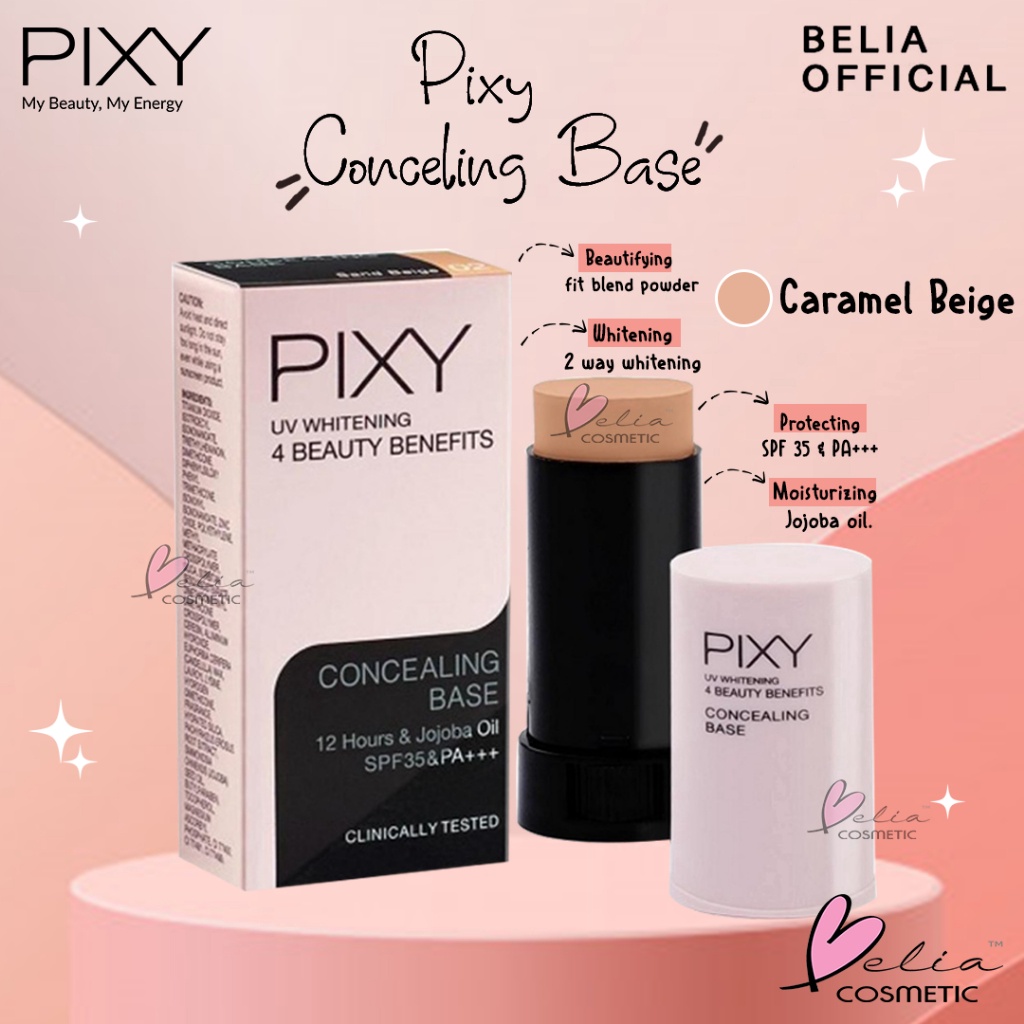 Belia PIXY Concealing Base 9g UV Whitening 4 Beauty Benefits Concealer