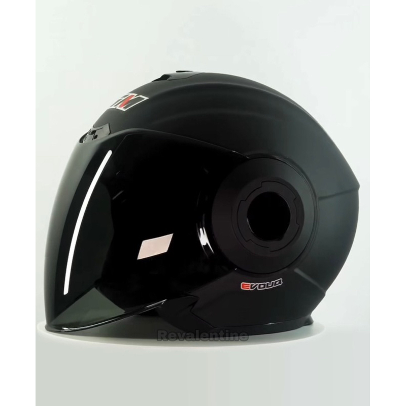 Gm EVOUQ SOLID ALL VARIANT Smoke VISOR Glass Half Face Helmet Viral