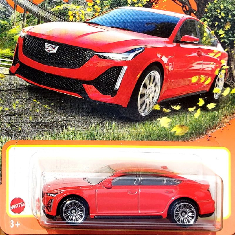 Merah Hitam Matchbox Cadillac Ct V Red Black Sport Car