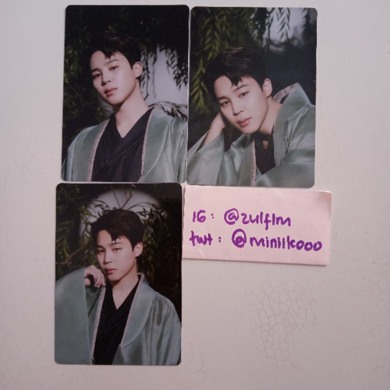 Bts Jimin Official Mpc Mini Photocard Dalmajung Shopee Malaysia