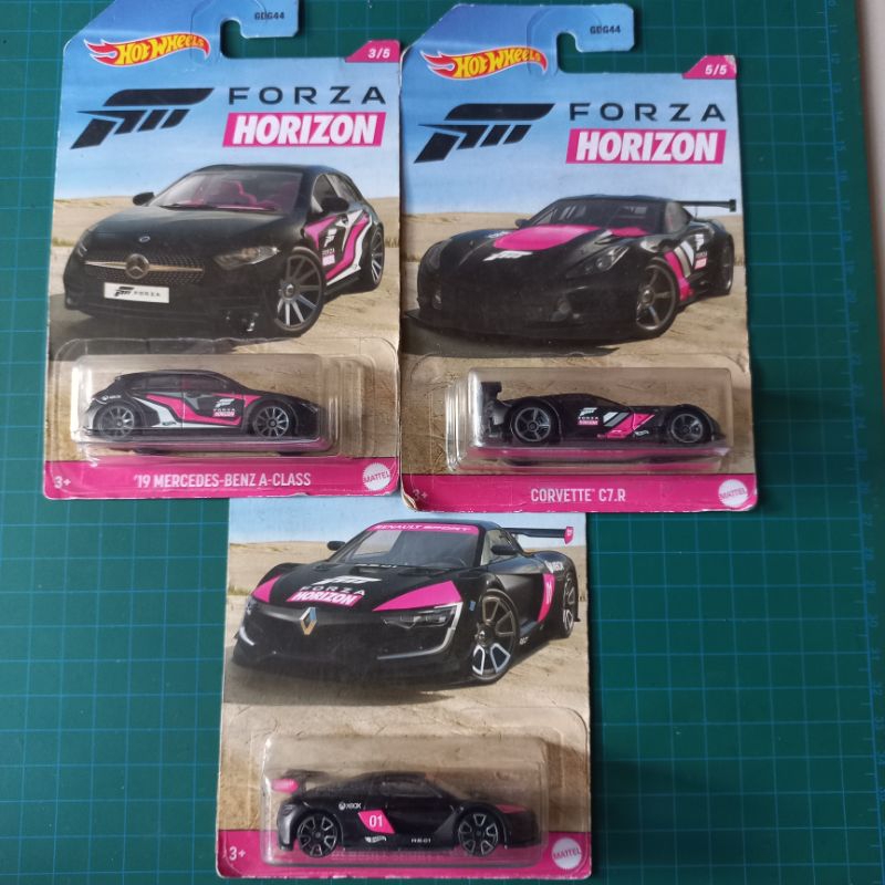 Hot Wheels 3 Packs Forza Horizon 19 Mercendes Corvette Renault Sport