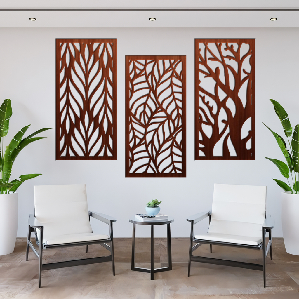 Hiasan Dinding Kayu Leaf Wall Decoration X Cm Room Home Decoration