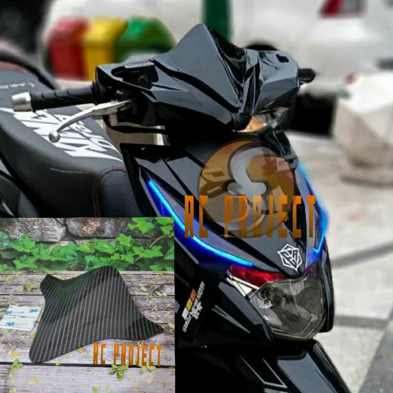 Visor Variation Honda Beat New Esp To Carbon Carbon Free Glue