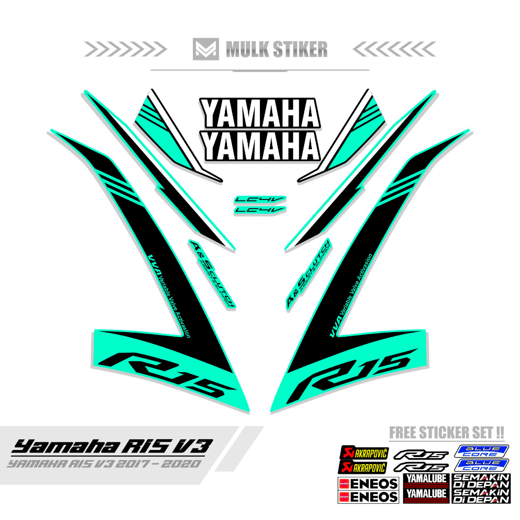 Striping R V Motif Sticker R V Sticker R V