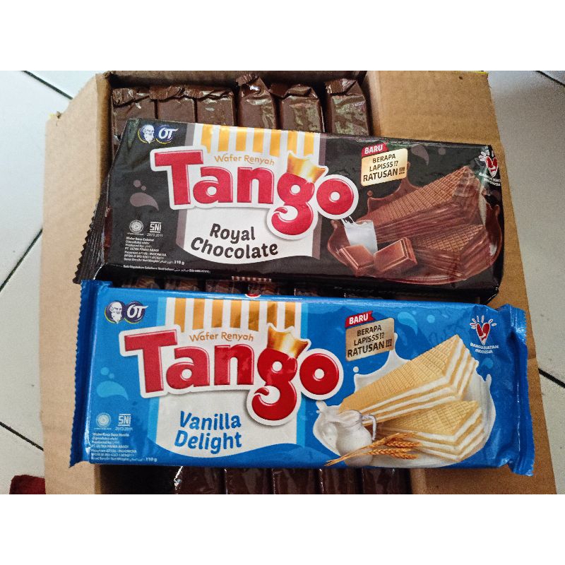 Tango Wafer Long Chocolate Vanilla Snack Celebration Gram Griya