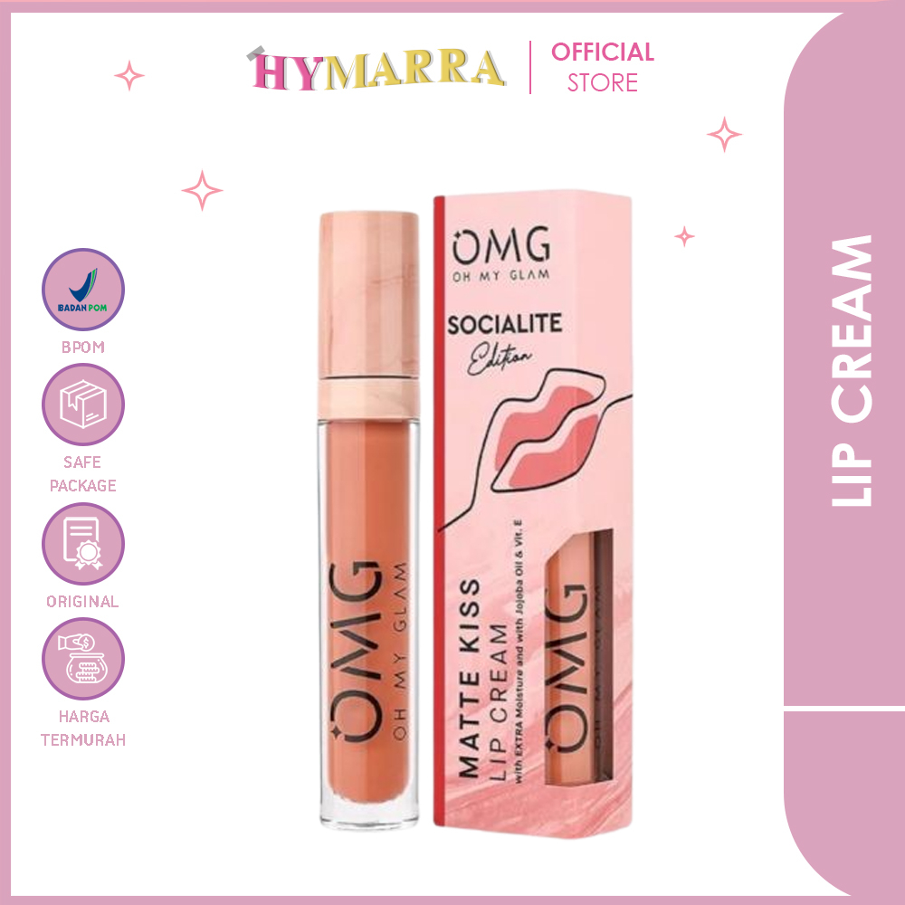 Omg Oh My Glam Matte Kiss Lip Cream Deluxe Edition G Shopee Malaysia