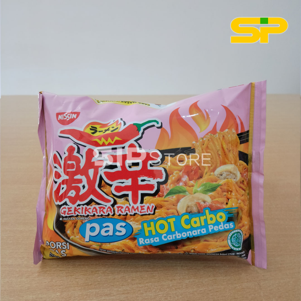 Nissin Gekikara Ramen Hot Pas Carbo Spicy Carbonara Flavor 81 G