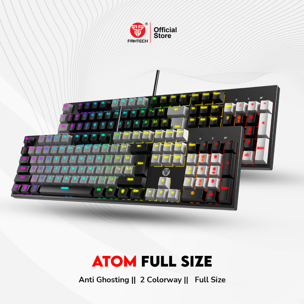 Fantech Atom Mk Rgb Gaming Mechanical Keyboard Full Size Shopee