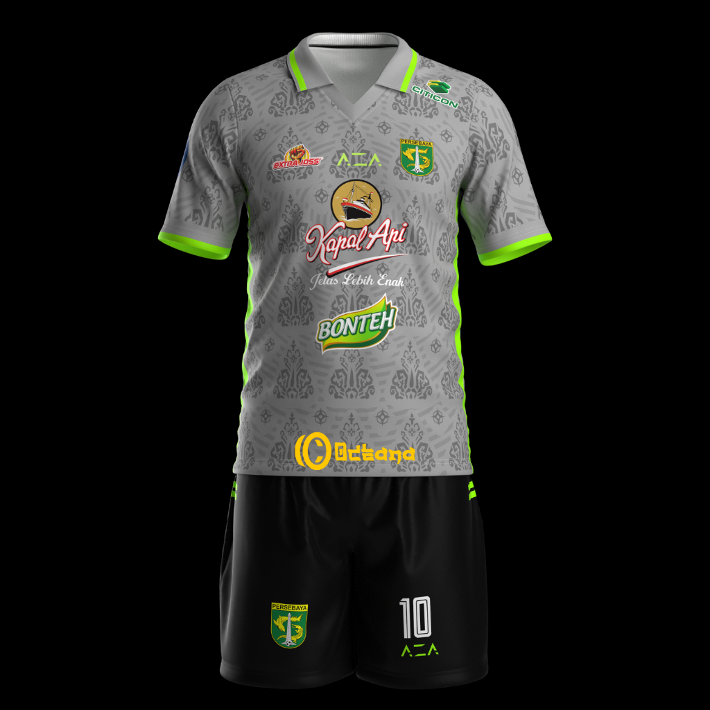 Persebaya AWAY Season JERSEY 2023 2024 FULL PRINTING PREMIUM FREE