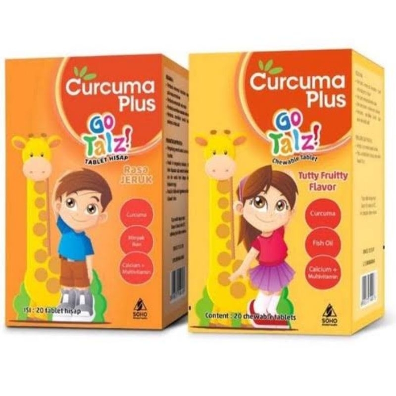 Curcuma Plus Go Talz Orange Flavor 20 Suction Tablets Shopee Malaysia