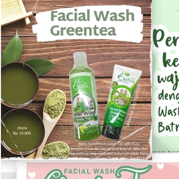 New Order Batrisyia Herbal Facial Wash Greantea Ml For Oily Brutus