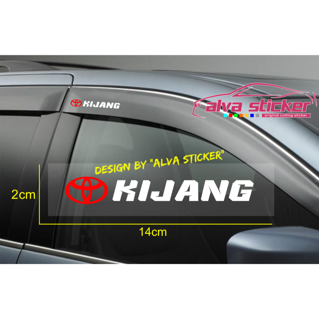 2pcs Sticker Kijang Car Gutter Sticker Toyota Kijang Capsule Lgx Sx