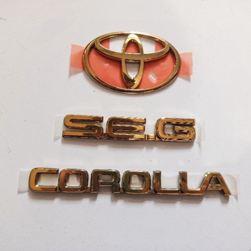 Original Corolla Logo Emblem Set Shopee Malaysia