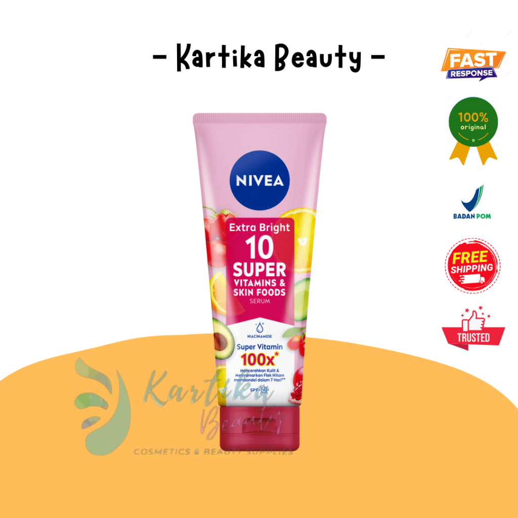 Nivea Extra Bright Body Serum Super Vitamin Skin Ml Shopee