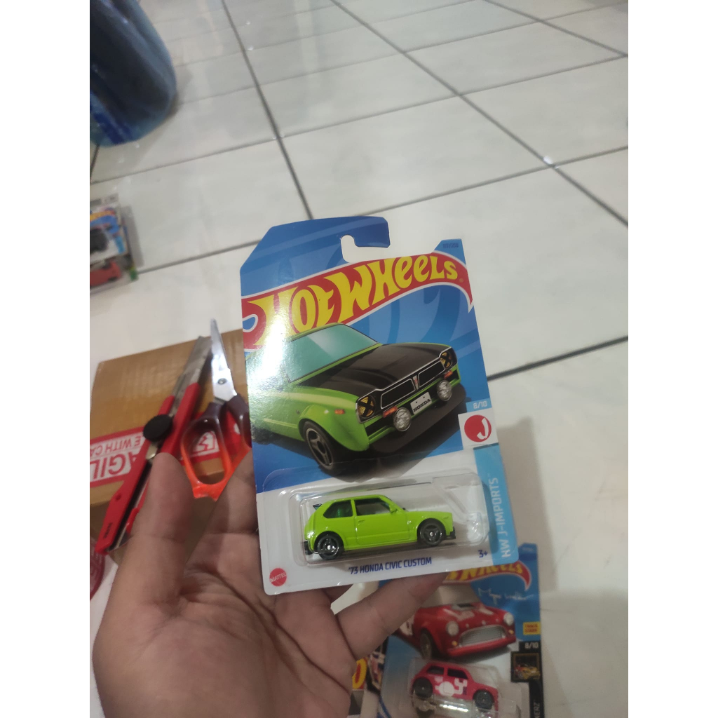 HIJAU HOTWHEELS Hot Wheels 73 Honda Civic Custom Green Lot F 2023