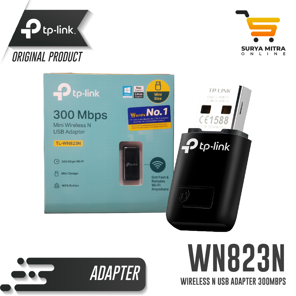 Usb Wifi Tp Link Tl Wn N Wireless N Usb Adapter Mbps Shopee Malaysia