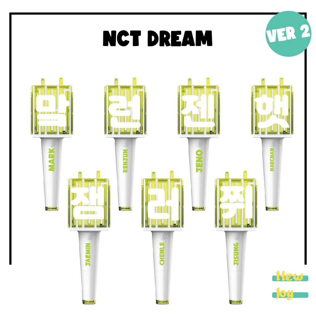 Sticker Deco Reflective Lightstick Nct Neobong Ver Hangul Initial And