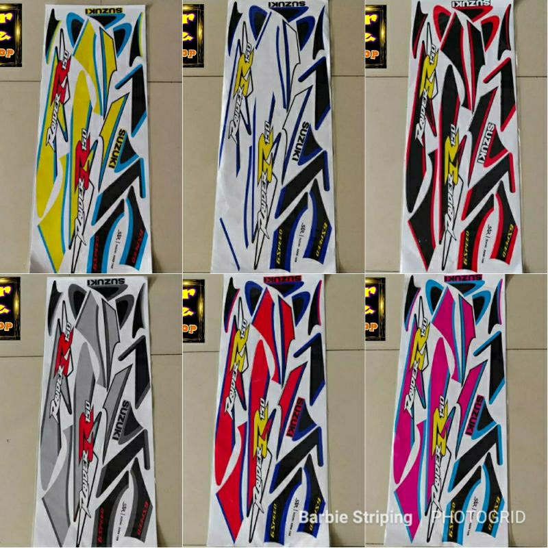 Striping Sticker Variations Thailand Motorcycle Suzuki Satria F Old