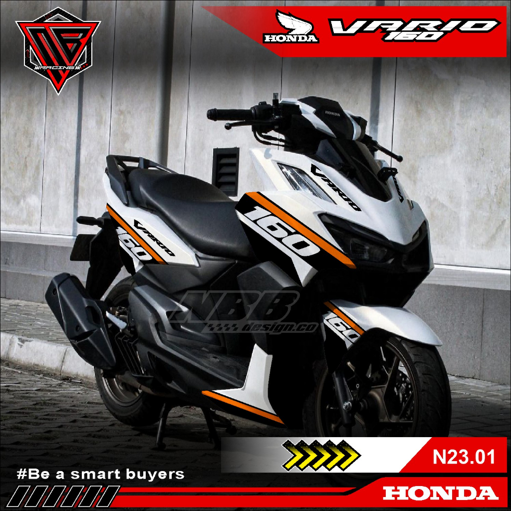 Decal Sticker Honda Vario 160 2022 Fullbody Fullblock Motif Simple