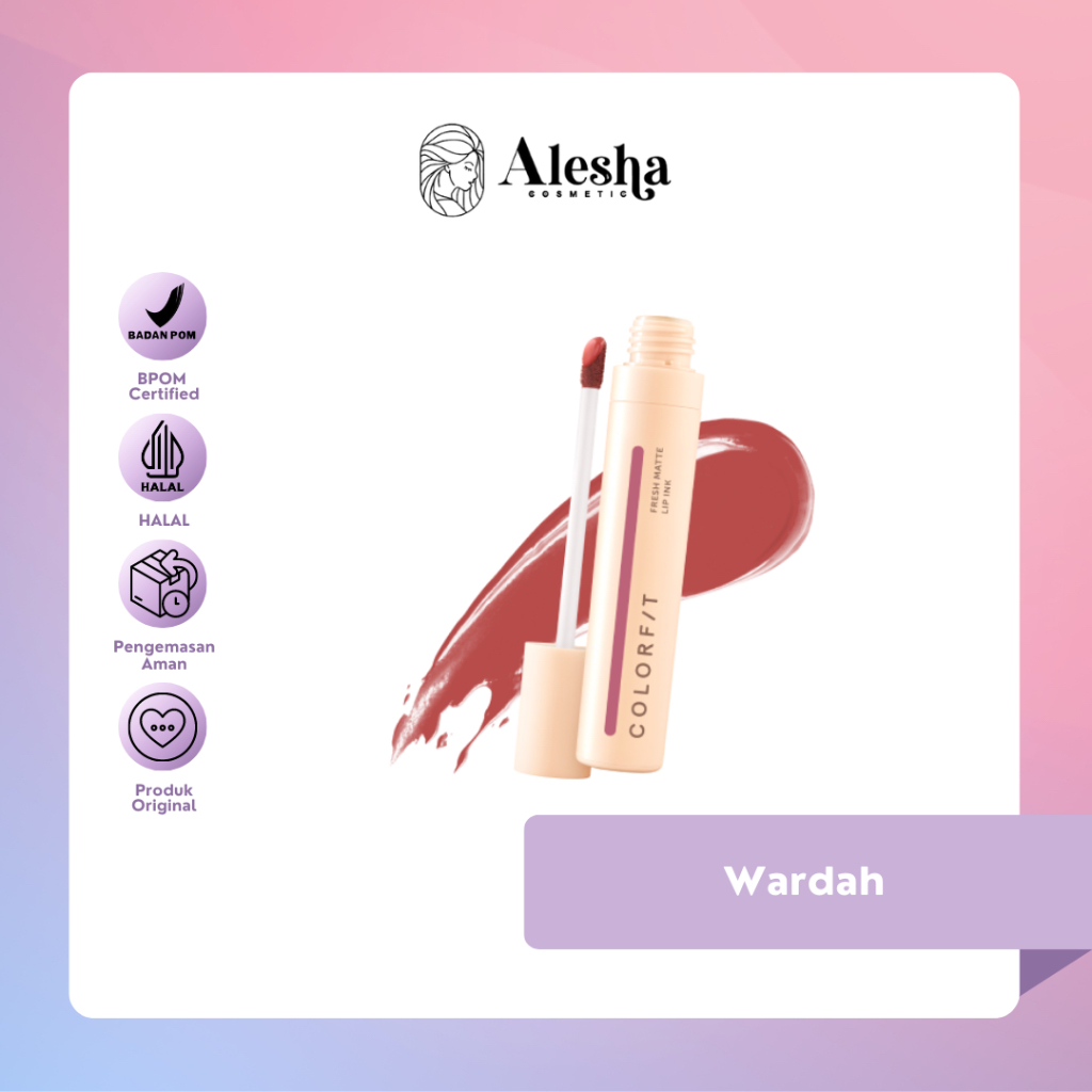 Wardah Colorfit Lip Ink Serum Infused Glossy Lip Cream Shopee