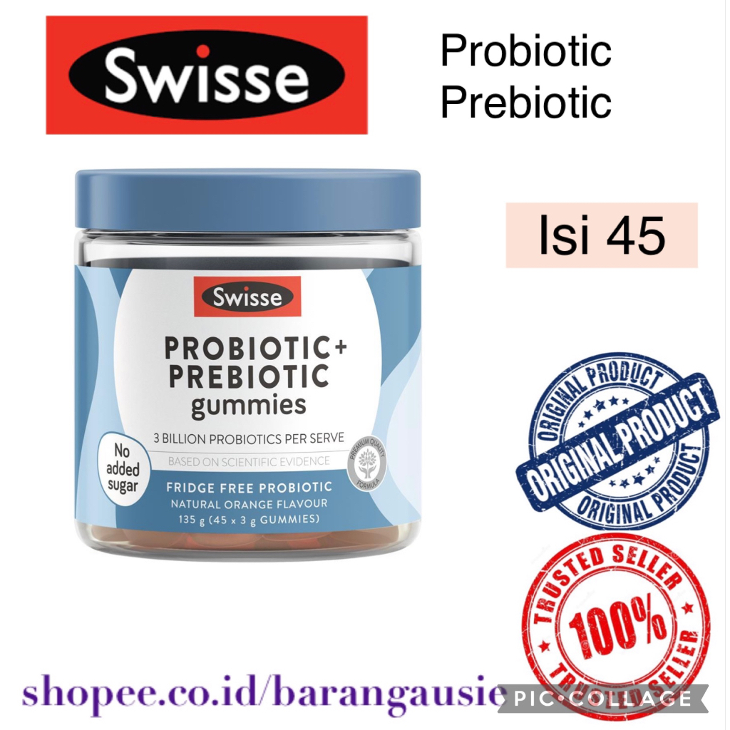 Swisse Adults Probiotic Prebiotic Gummies 45pack Shopee Malaysia