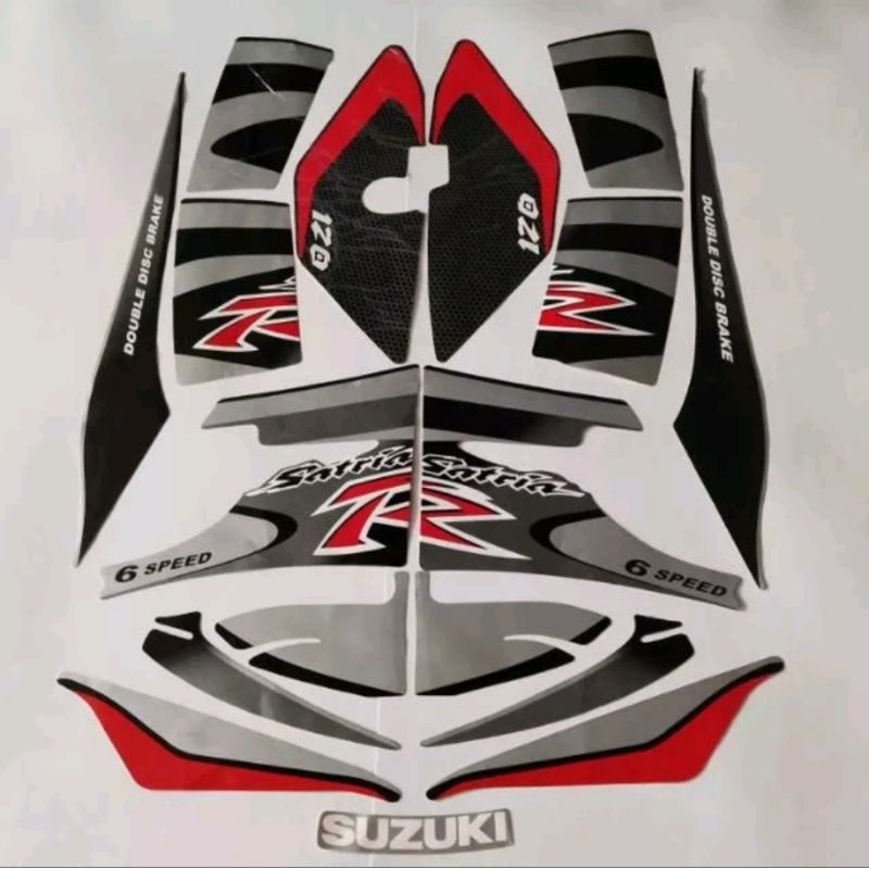 Striping Suzuki Satria R Dolphin Box Stroke Best Gray