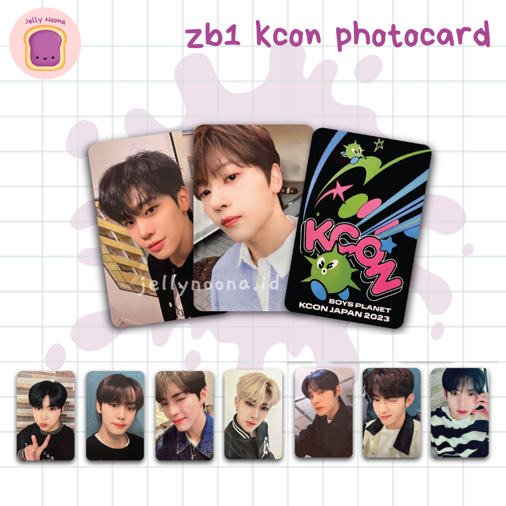 Photocard Zerobaseone Zb Kcon Japan Seok Matthew Sung Hanbin Zhang