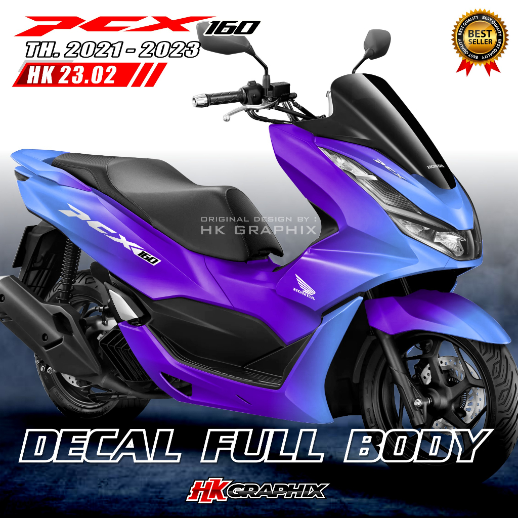 Decal Sticker Pcx Years Full Body Motif Gradation Hk