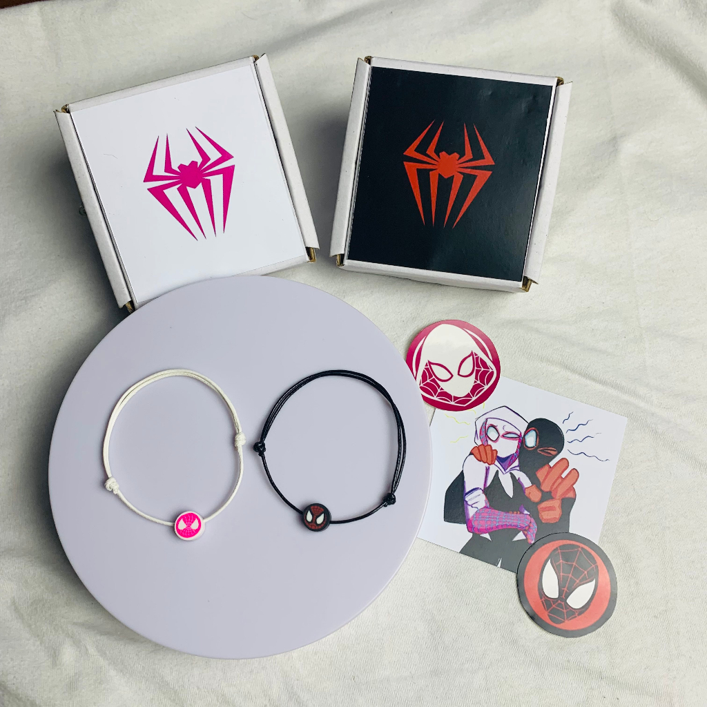 Spiderman Tiktok Couple Bracelet Miles Morales Bracelet Gwen Stacy