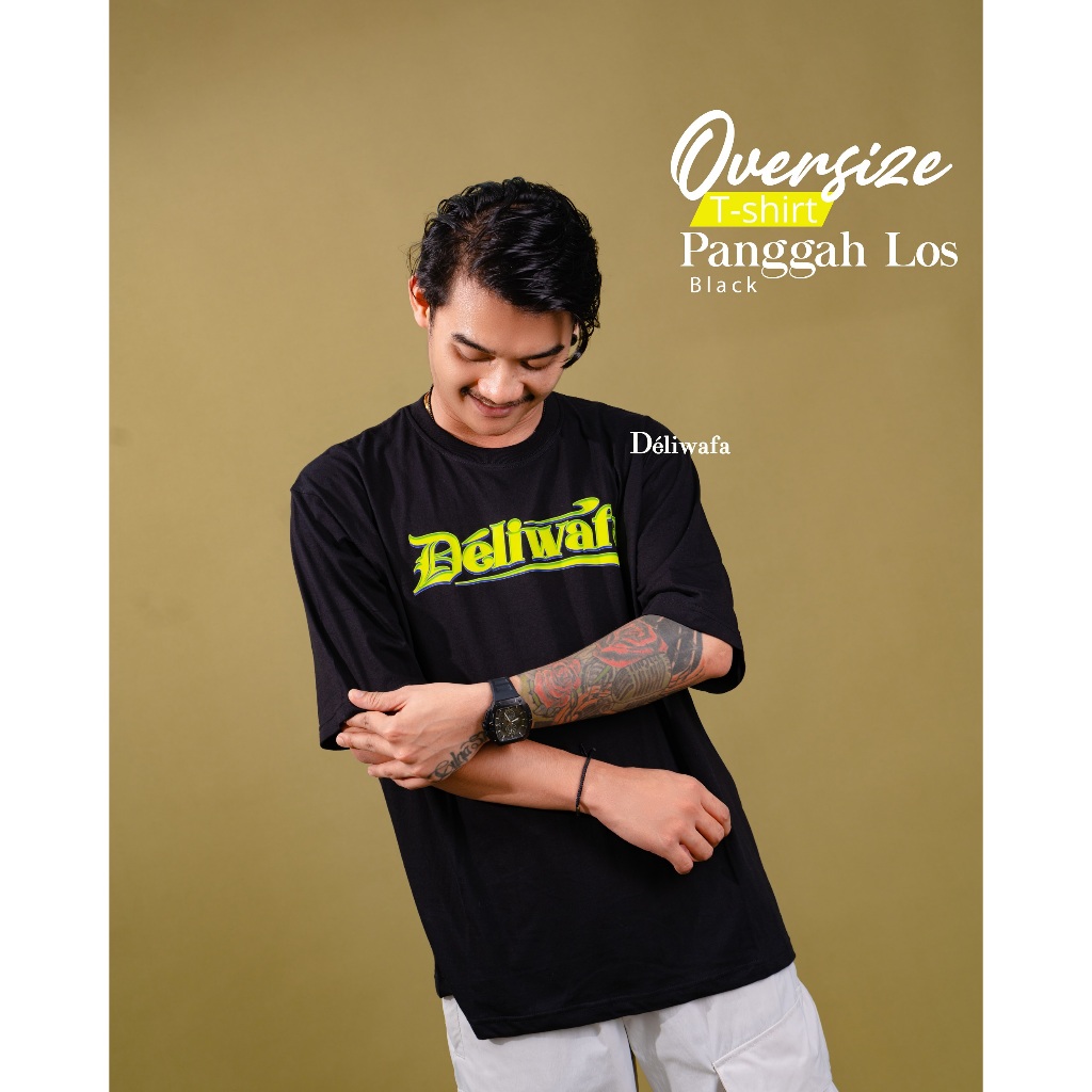 Original Deliwafa Oversize T Shirt Unisex Panggah Los Shopee Malaysia