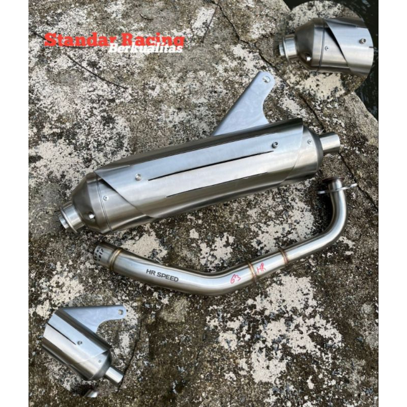 Standard Exhaust Racing New Shield Nmax Aerox Vario Pcx Adv Lexi Moslem