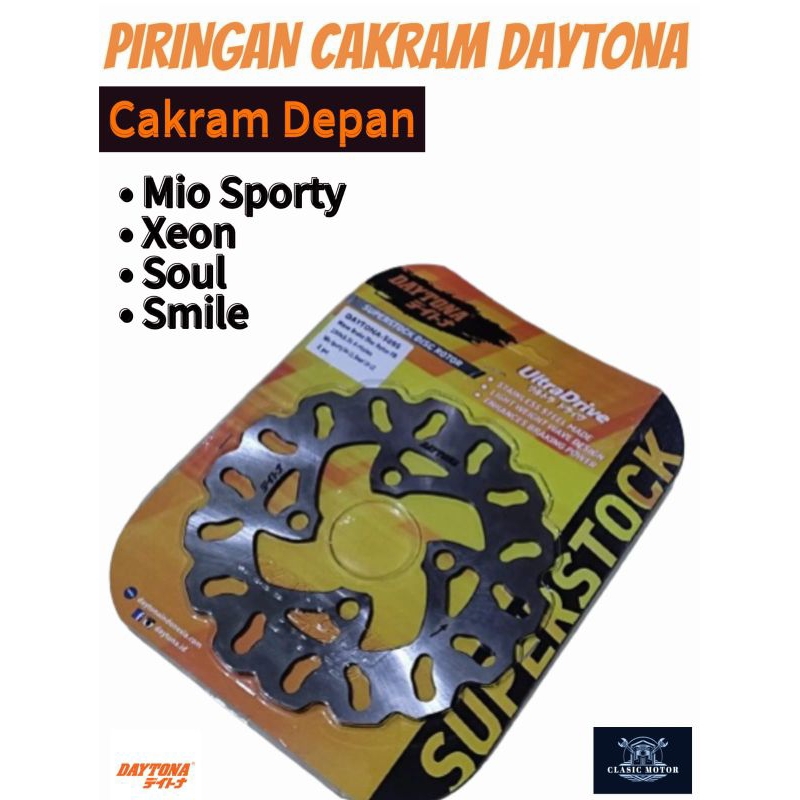 Front Disk Plate Disc Daytona Mio Sporty Mio Soul Mio Smile Xeon Rotor