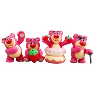 Lotso Hugging Bear Toy Story Figure Set 3 Cake Topper Shopee Malaysia