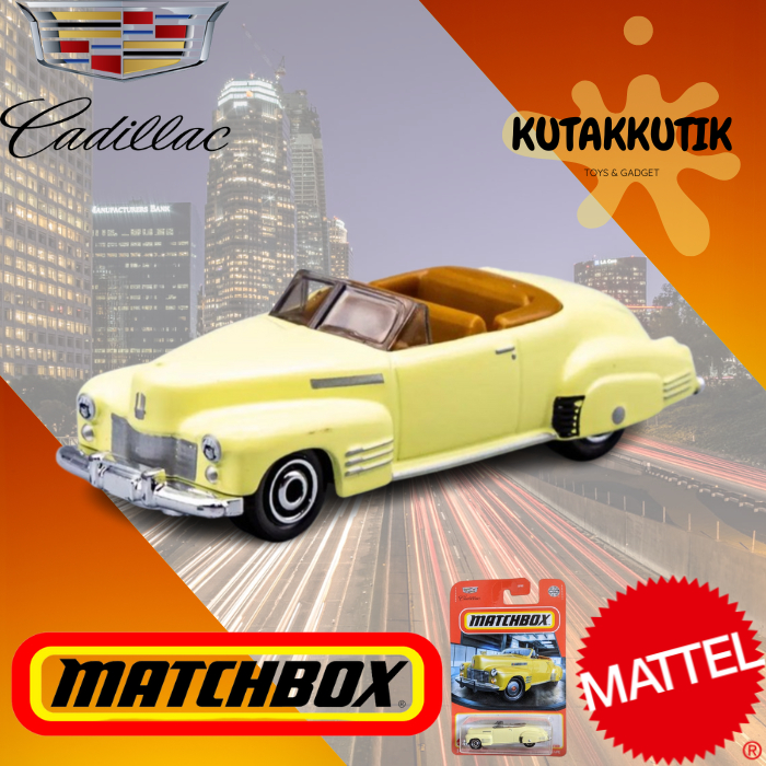 Matchbox Classic Car Cadillac Series Convertible Coupe Yellow