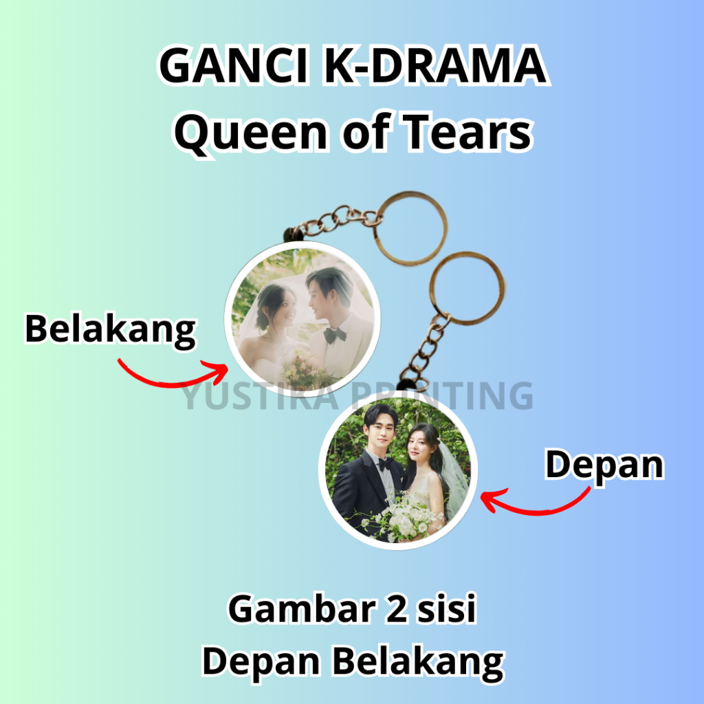 Gantungan Ganci Keychain Queen Of Tears K Drama Kim Soo Hyun Kim