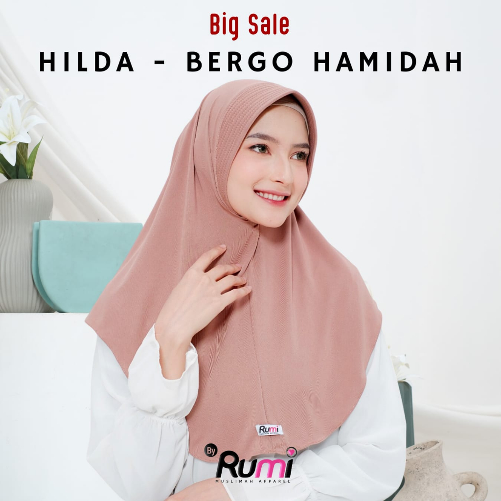 Rumi Hilda Jilbab Hilda Bergo Hamidah Hijab Daily Sport Veil Keenan