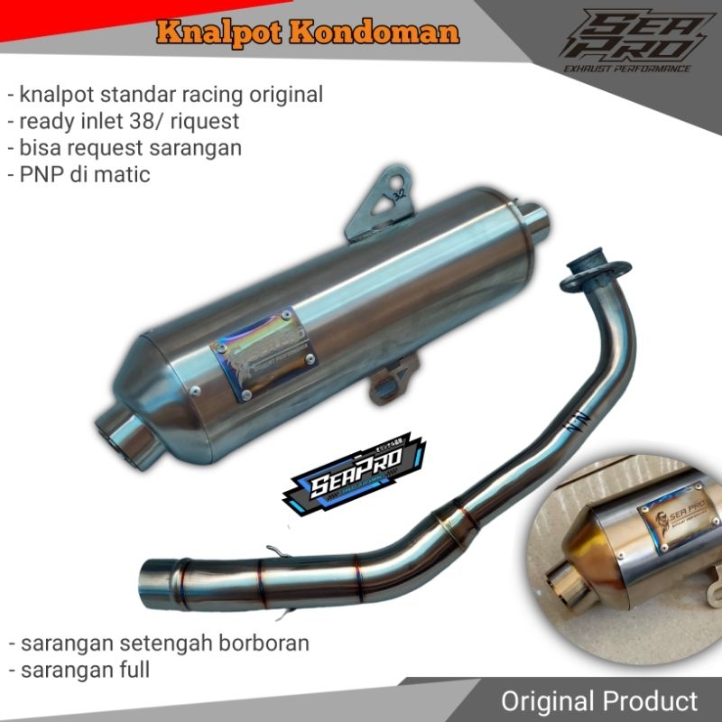 Standard Exhaust Racing Kondoman Inlet 38 Aerox Nmax Vario Pcx Adv Lexi