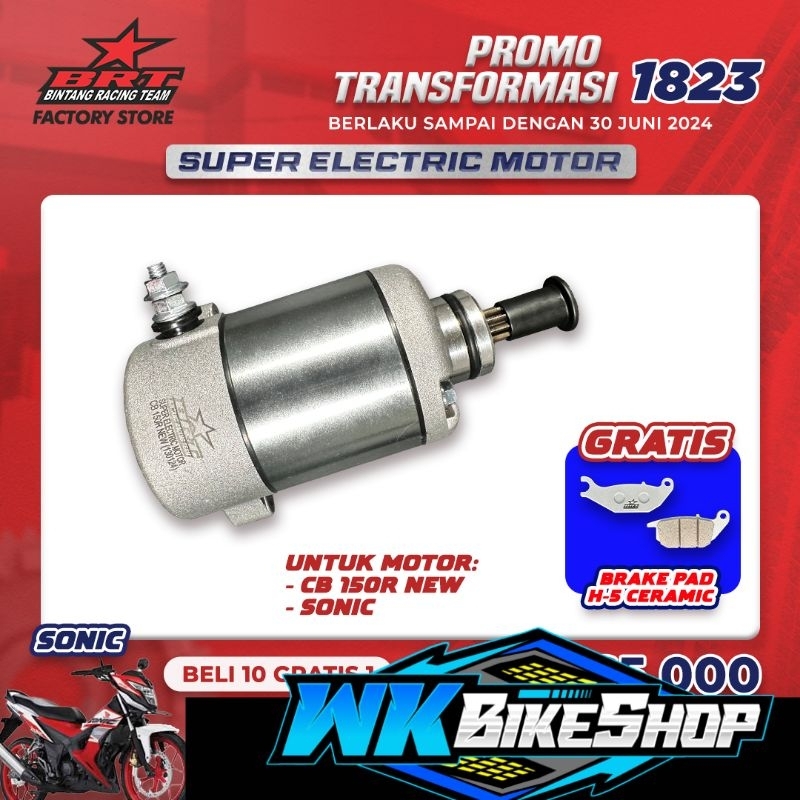 Dinamo Stater Super Electric Motor Brt Bore Up Cc Sonic Fi Cbr