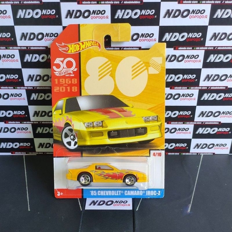 Hot Wheels Chevrolet Camaro Iroc Z Yellow Th Anniversary