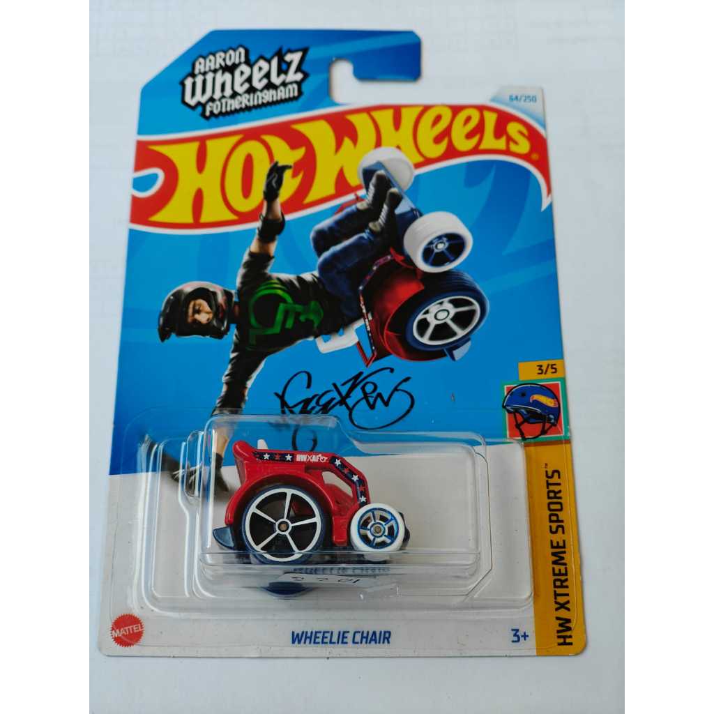 Hot Wheels Wheelie Chair Red HW Xtreme Sports Aaron Wheelz Shopee