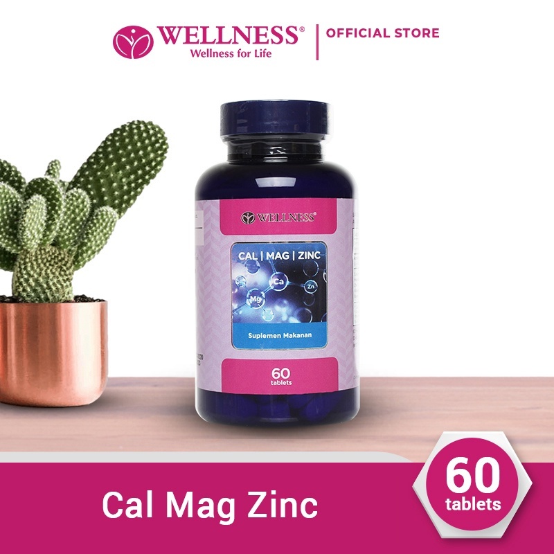 Wellness CAL MAG ZINC 60 Tablets Cal Mag Zinc Calcium MAGNESIUM