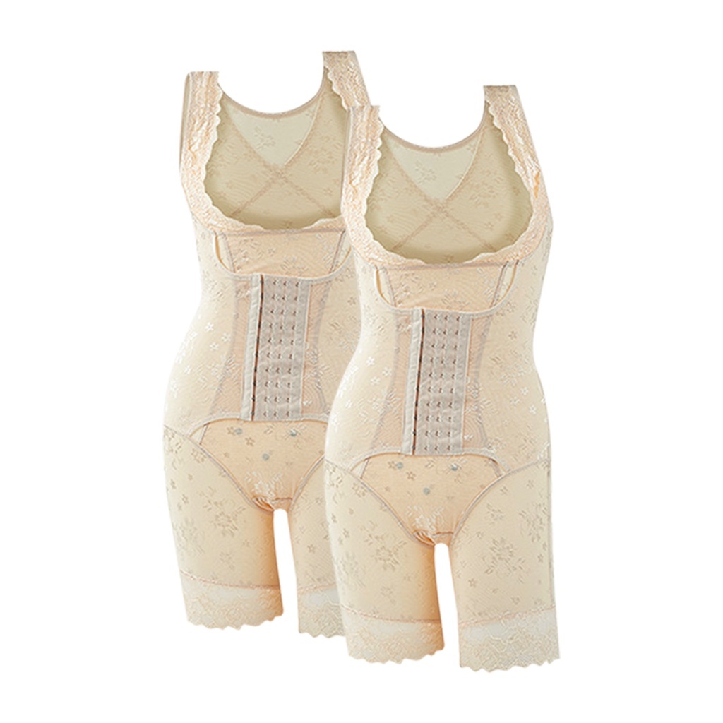 Fitshaper Bodyshaper Body Slimming Open Bust Mid Thigh Nude 2