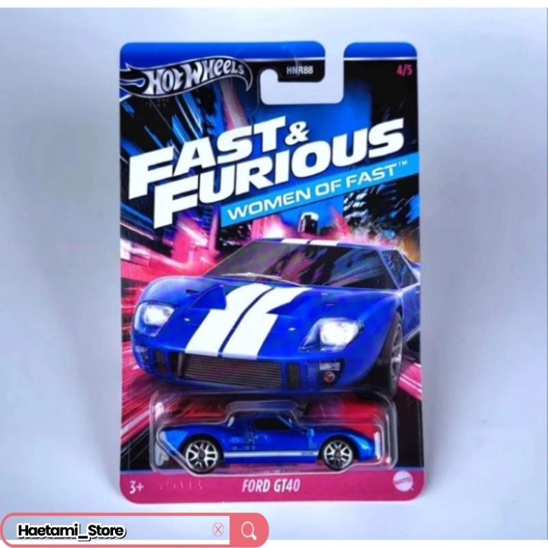 Hot Wheels Fast Furious Women Of Fast Ford Gt Shopee Malaysia