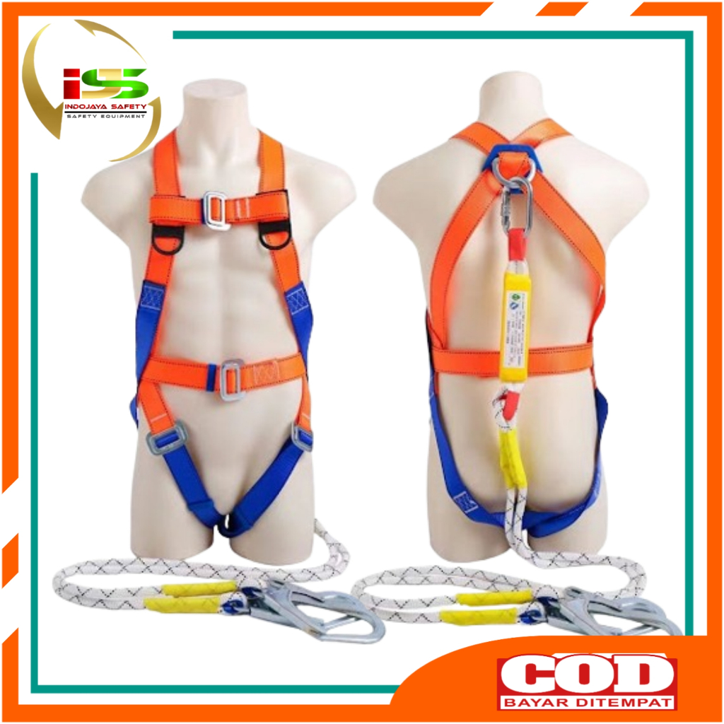 Safety Harness Full Body Harness Lanyard Double Big Hook Absorber