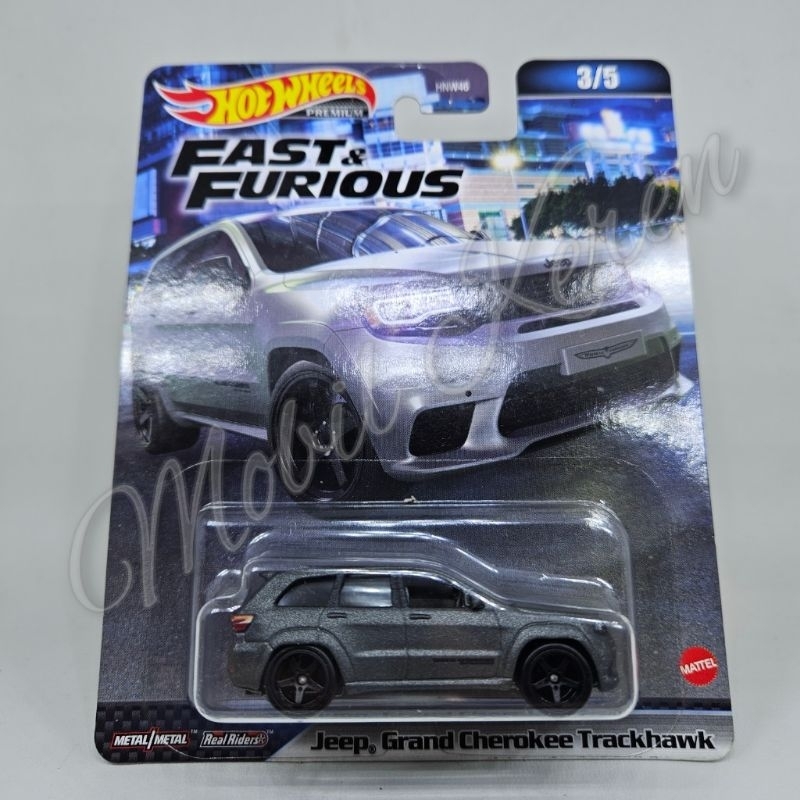 Hot Wheels Premium Fast Furious Jeep Grand Cherokee Trackhawk Black