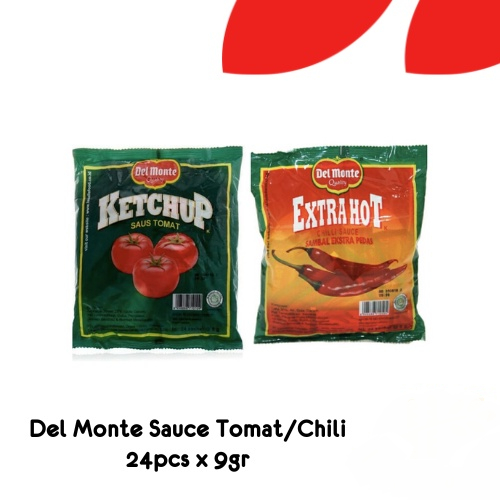 Delmonte Tomato Sauce Ketchup Sachet Sambal Sauce Extra Hot Chili Sauce