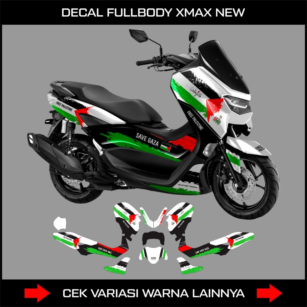 Sticker Decal Full Body Yamaha All New Nmax Palestine