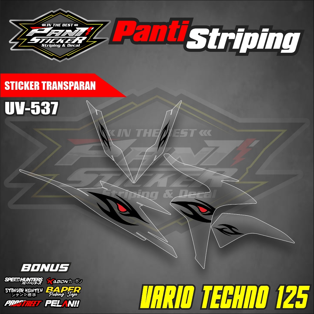 MATA Sticker Variation Transparent HONDA Vario Techno 125 Old